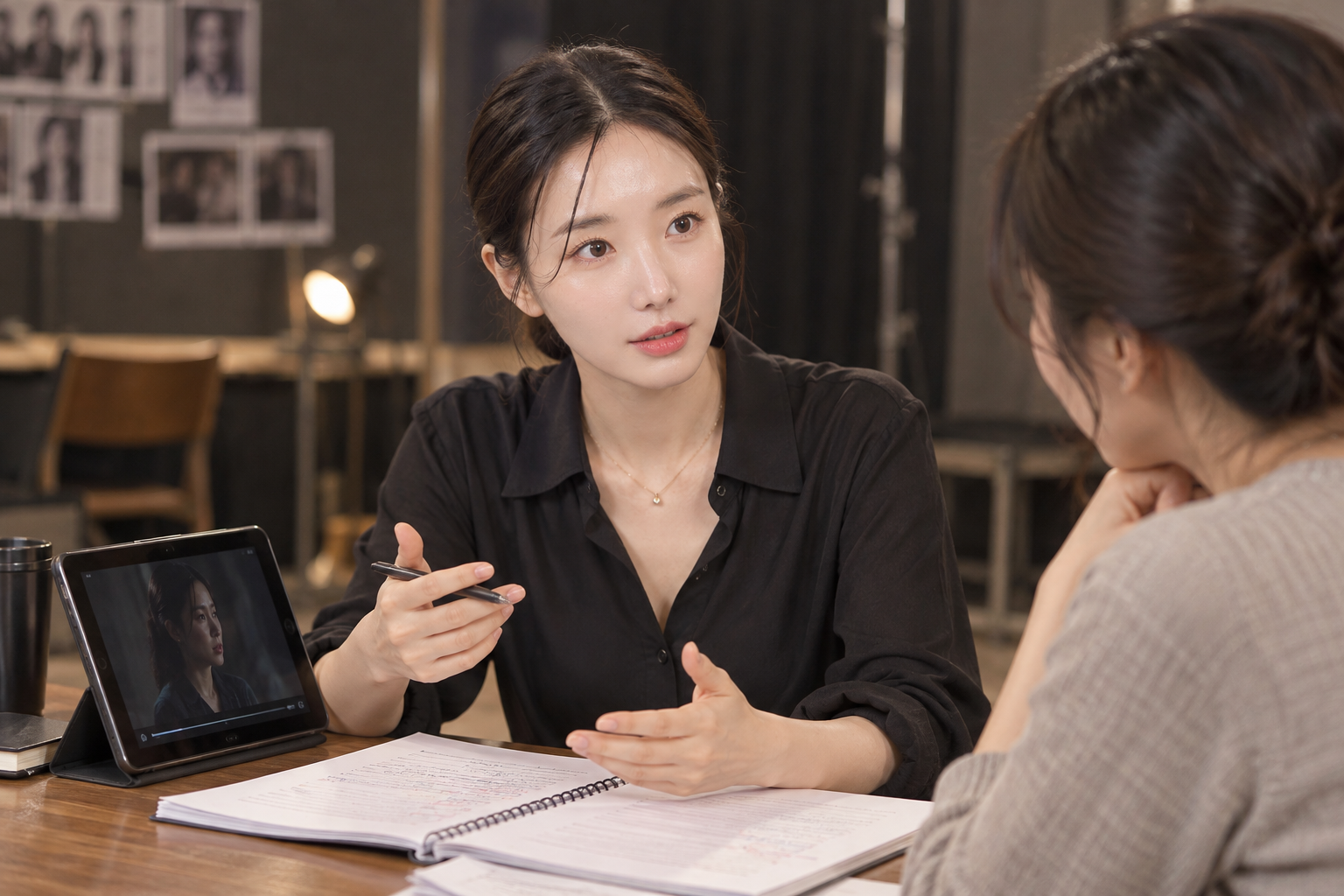임도윤 강사 프로필을 참고해 AI로 제작한 개인 액팅 코칭 이미지